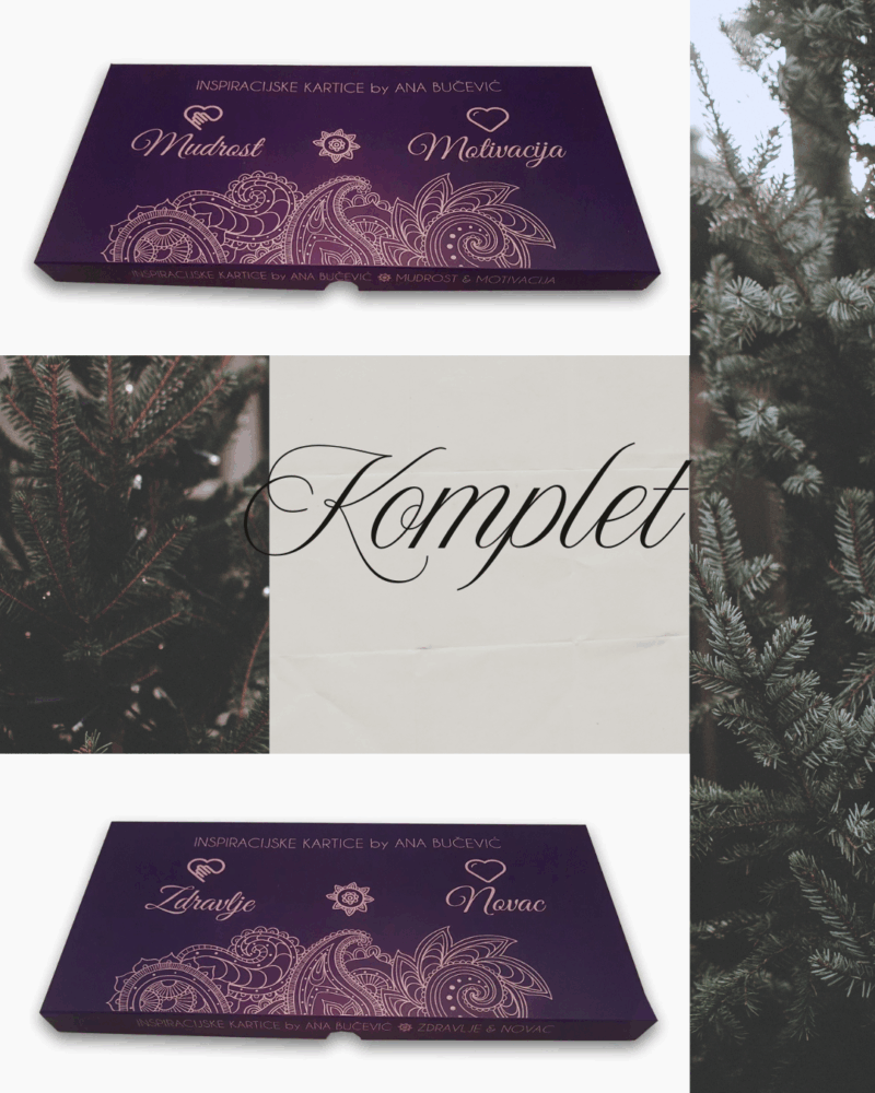 PAKET: INSPIRACIJSKE KARTICE by ANA BUČEVIĆ – Mudrost & Motivacija + Zdravlje & Novac